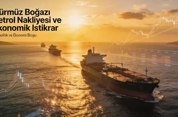 Hürmüz Boğazı krizi sırasında tanker trafiği ve piyasaların dengeli tepkisini gösteren uydu görüntüsü