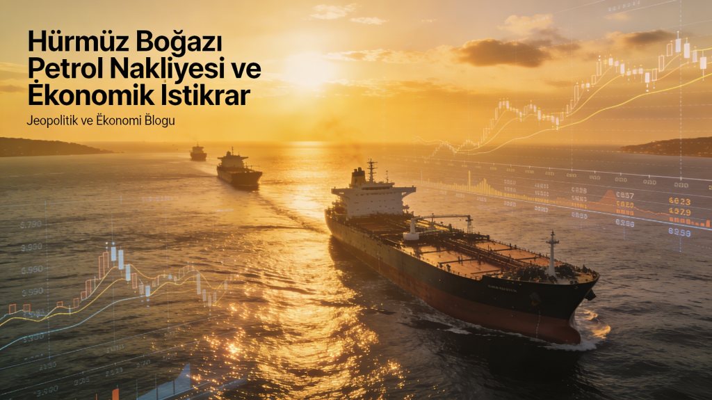 Blokaj Var, Panik Yok: Hürmüz Boğazı Krizi ve Piyasaların Soğukkanlı Tepkisi Hürmüz Boğazı krizi sırasında tanker trafiği ve piyasaların dengeli tepkisini gösteren uydu görüntüsü